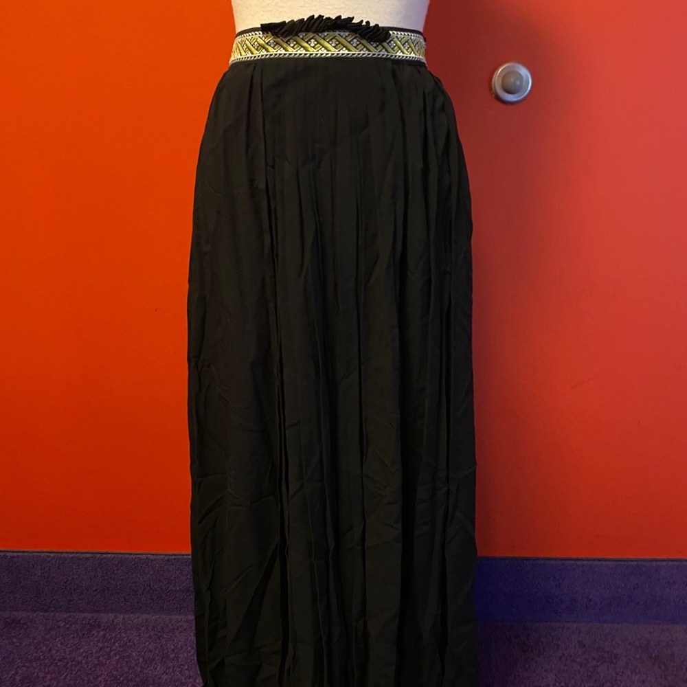 Black floor length skirt